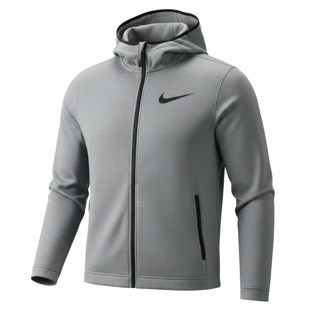 Nike Dry Hyper Elite Showtime Hoodie Full Zip Jacket Grey L